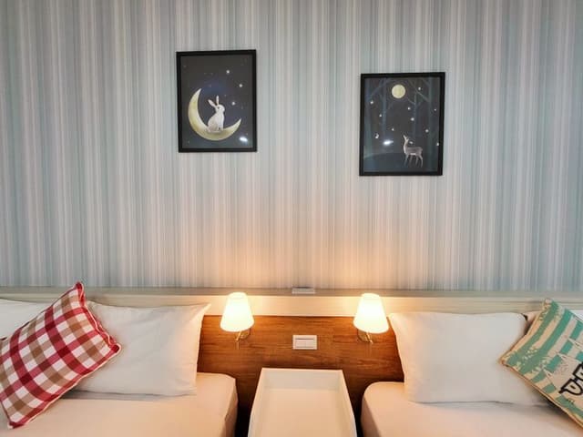 興吉木屋 - 墾丁大街只要走路7分鐘！| 室內公共空間自行車停放-木屋溫馨四人房-3