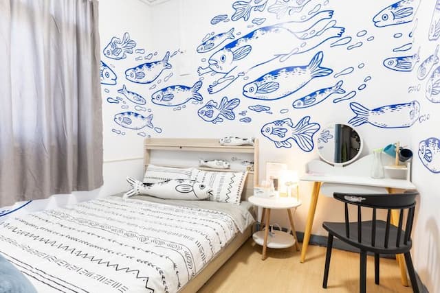 Moon walks slowly-The moon walks slowly｜Tainan private building for 6-7 people| Pet friendly| Circle shopping district-3