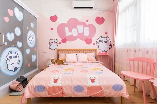 Moon walks slowly-The moon walks slowly｜Tainan private building for 6-7 people| Pet friendly| Circle shopping district-1