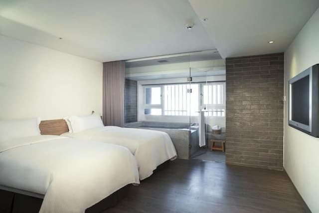 Just Sleep Hotel – Yilan Jiaoxi-Hollywood Twin Room-1