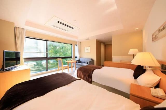 Oku Nikko Hotel Shikisai-[With view bath] Western-style room (30-34 square meters) [Twin room] [Non-smoking] [Lake view]-2