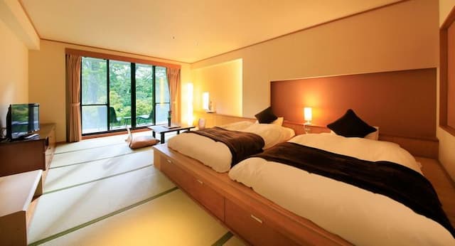 Oku Nikko Hotel Shikisai-[With open-air bath] Twin (38 square meters) [Japanese room] [Non-smoking]-6