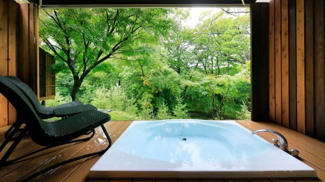 [With open-air bath] Japanese-style twin *