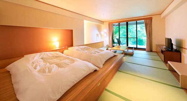 [With open-air bath] Japanese-style twin *