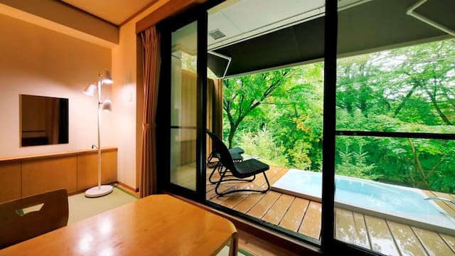 [With open-air bath] Japanese-style twin *