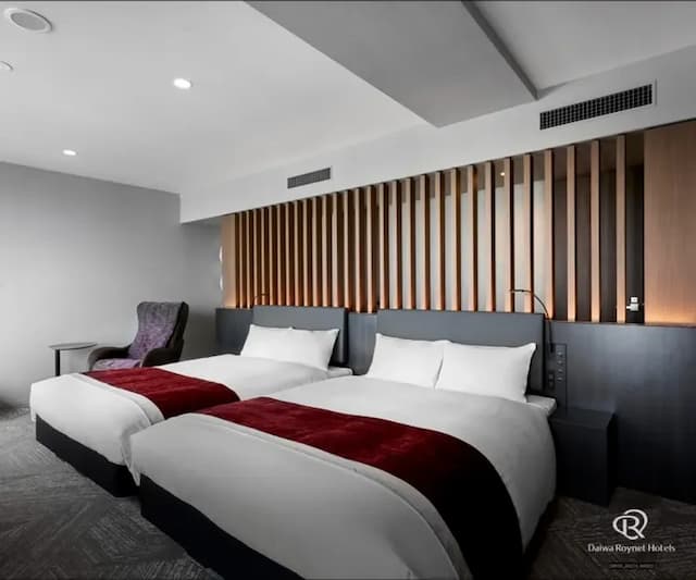 大和ROYNET飯店 金澤站西口｜金澤站徒步4分-小型雙床套房【不挑房】-5