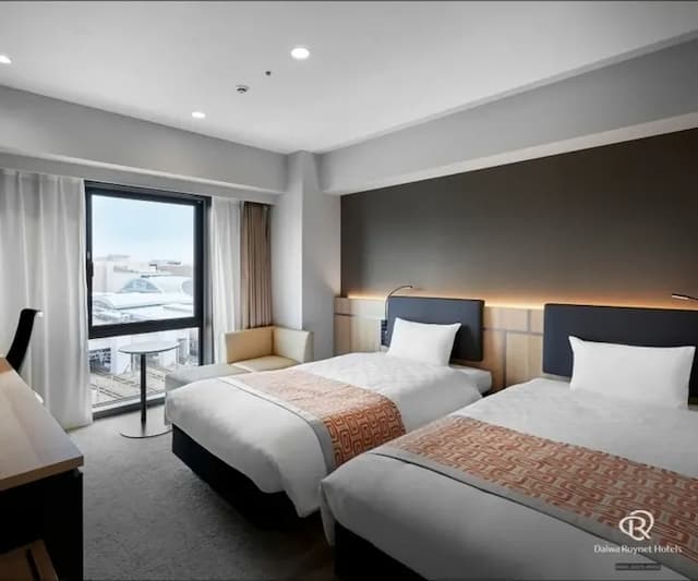 大和ROYNET飯店 金澤站西口｜金澤站徒步4分-高級雙床房【不挑房】-2