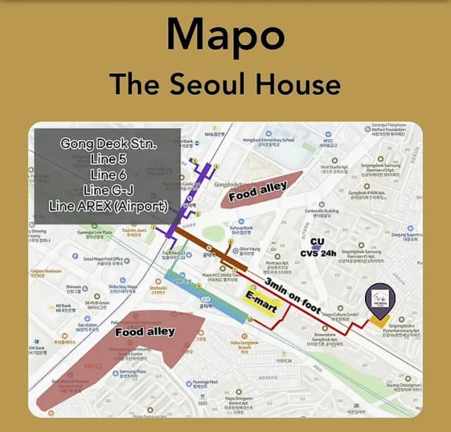 首爾之家_麻浦｜7分鐘到孔德站 一站即達首爾站 通機場快線-首爾之家_麻浦最多四人入住-12