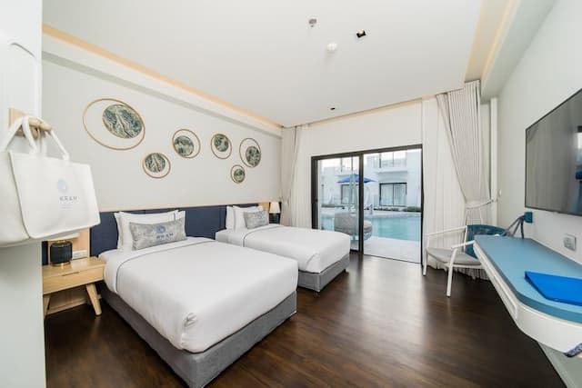 크람 파타야 리조트-디럭스 풀 액세스 트윈 베드(룸 온리)-1