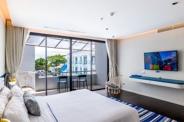 크람 파타야 리조트-패밀리룸 - 수영장 전망(조식 포함 객실)-1