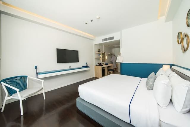 크람 파타야 리조트-디럭스 풀 뷰 킹(조식 포함 객실)-3