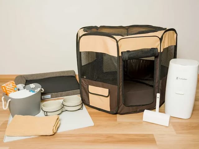 【ペット可のお部屋共通】ペット用グッズと消臭ごみ箱