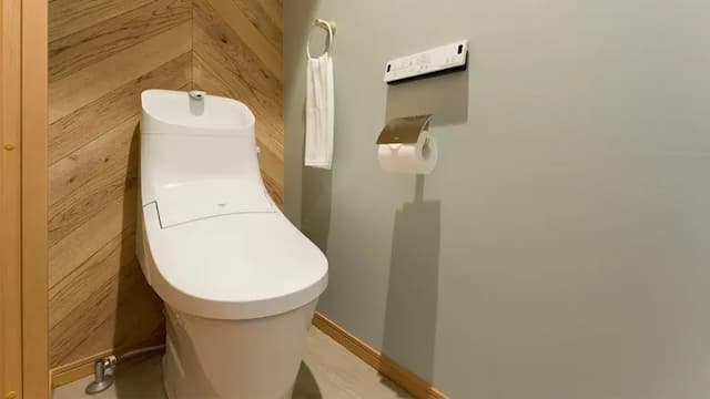 【料理好きのためのヴィラ】温水洗浄機能付きトイレ