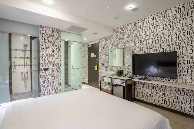 雀客旅館台中自由-雀躍雙人客房(無窗)-8