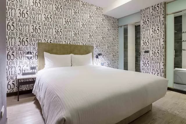 雀客旅館台中自由-雀躍雙人客房(無窗)-2