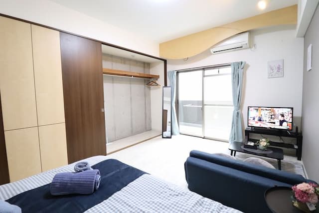 大阪寧靜旅居｜長堀橋站步行5分/日本橋站步行6分/近道頓堀和心齋橋商圈-405-2