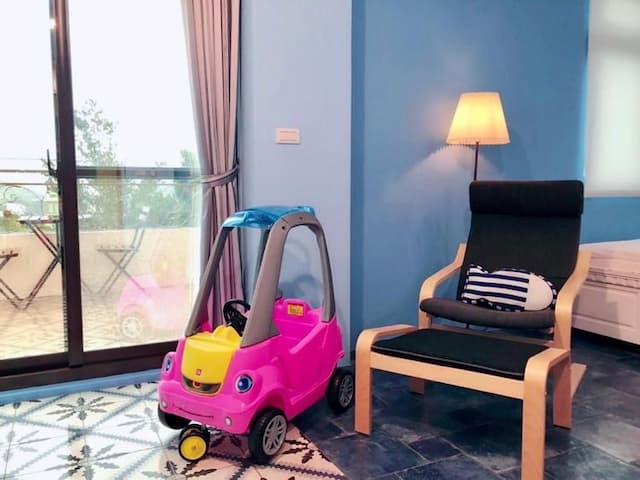 Childlike Garden Nantou Puli B&B-Blue Ocean Quadruple Room-8