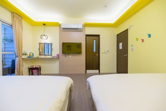 Penghu Pin Cheng BNB-203 quadruple room with balcony-6