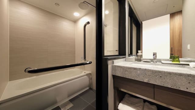 〇Wide single bathroom