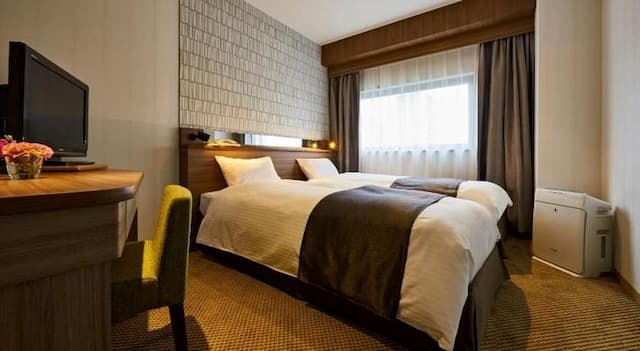 仙台國際飯店｜仙台站步行5分-休閒雙床房A【不挑房】-1