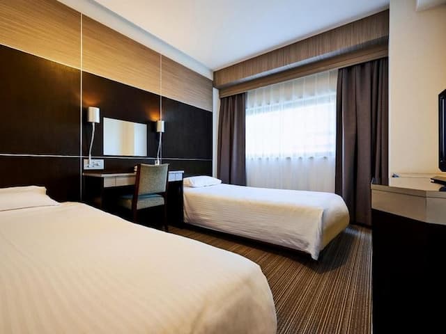 仙台國際飯店｜仙台站步行5分-休閒雙床房【不挑房】-1