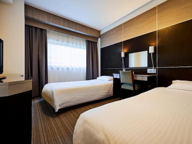 仙台國際飯店｜仙台站步行5分-休閒雙床房【不挑房】-2