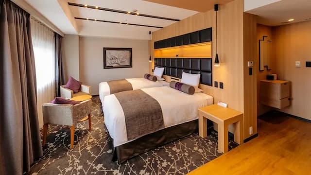 仙台國際飯店｜仙台站步行5分-主題雙床房“UMENO”【不挑房】-1