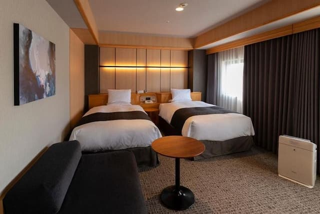 仙台國際飯店｜仙台站步行5分-轉角雙床房【不挑房】-3