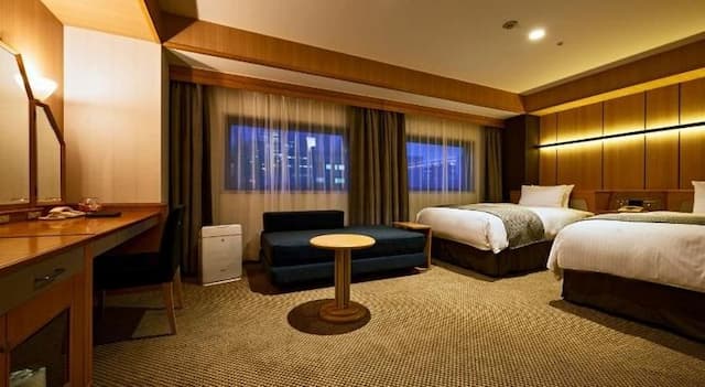 仙台國際飯店｜仙台站步行5分-豪華雙床房【不挑房】-1
