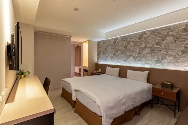 ガイドホテル 台北復北｜MRT中山國中駅の近く-Standard Twin Room without Window-2