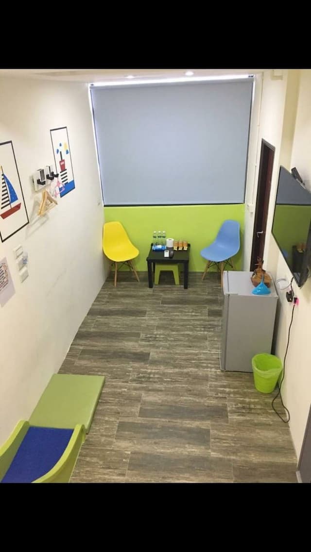 23here親子民宿｜溜滑梯&戲水池｜電梯&車站｜兒童電動車-夢想船帆三人房-4