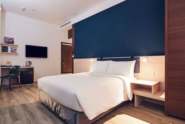 雀客藏居台北南港｜近環球購物中心＆CITYLINK、全新裝潢-無障礙雙人客房-1