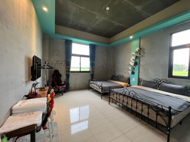 珍珠壹伍零 | 26人宜蘭包棟 |KTV、烤肉-珍珠藍｜肆人房-2