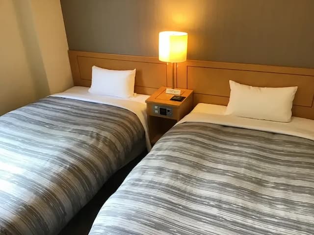 Route Inn 盛岡站前｜盛岡站步行2分-雙床房【不挑房】-2