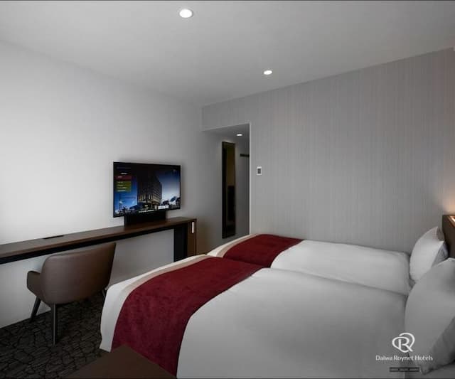 大和ROYNET飯店 盛岡站前｜盛岡站步行5分-好萊塢雙床房【不挑房】-2