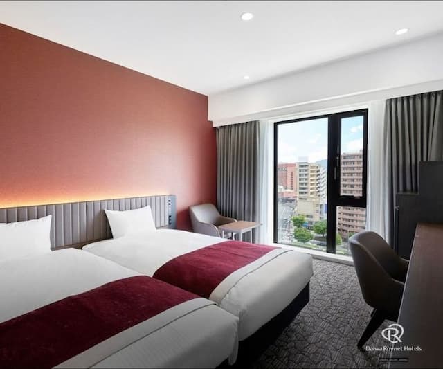 大和ROYNET飯店 盛岡站前｜盛岡站步行5分-恬靜雙床房【不挑房】-1