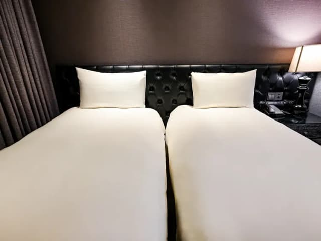 雀客旅館台北站前｜緊鄰台北車站-經典雙床房(無窗)-6