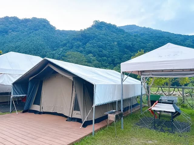 南庄山河苑露營區丨獨家85折起！遊獵帳、獨立衛浴、近南庄老街-【懶人露營】遊獵帳｜7MX4M-5