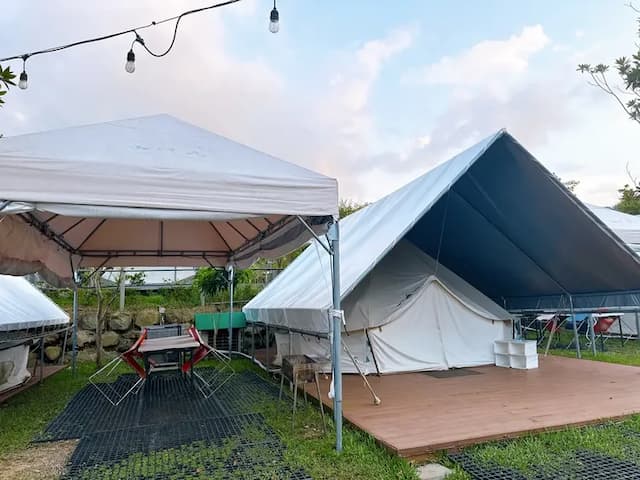 南庄山河苑露營區丨獨家85折起！遊獵帳、獨立衛浴、近南庄老街-【懶人露營】神殿帳｜5MX5M-10