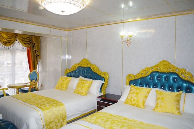 水上溫泉 Lomosa飯店｜溫泉浴池/方便至White Valley滑雪場-小型加大雙床套房【不挑房】-1