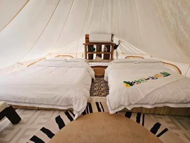 川夏野奢露營區丨獨家8折起！一泊二食神殿帳、豪華露營車-【豪華露營】神殿帳D｜質感北歐風-2