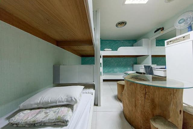 大尖山飯店 l  高CP值、絕佳地點-上下舖六人房(無窗)-1