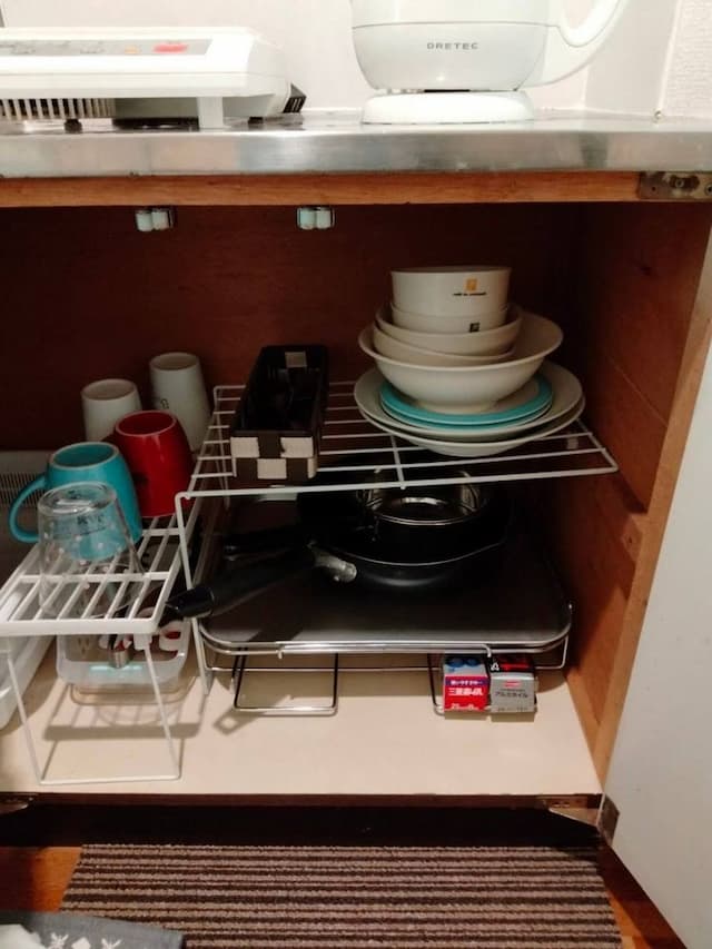 LJ Inn 202室｜太宰天神川站&蠶之社站/東映太秦映畫村步行12分/免費自行車-202室【室內擺設和床單，因更換可能會有所不同】-4