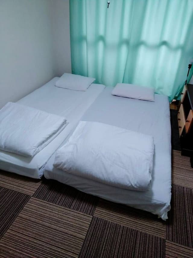 LJ Inn 202室｜太宰天神川站&蠶之社站/東映太秦映畫村步行12分/免費自行車-202室【室內擺設和床單，因更換可能會有所不同】-3