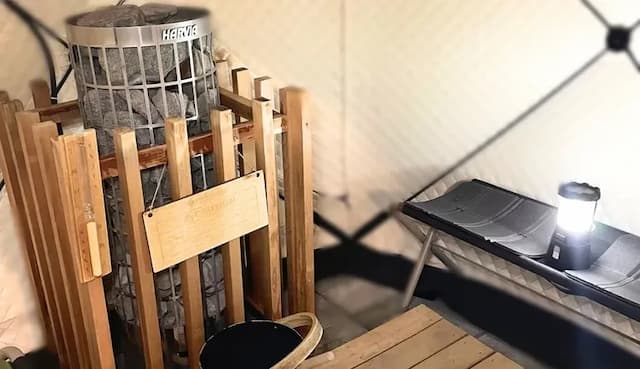 【豪華露營】VISION GLAMPING 度假和SPA 山中湖｜山中湖步行10分-【豪華露營】豪華客房｜一人入住｜附露天浴池和帳篷桑拿-5