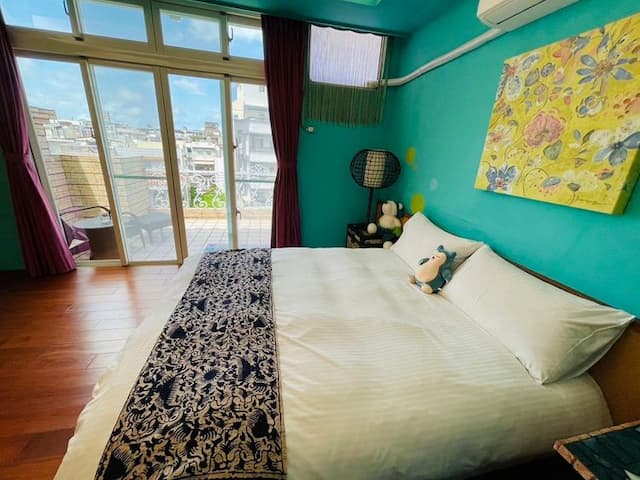 亞美民宿-VIP陽台/露台雙人房-3