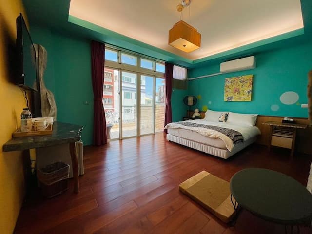 亞美民宿-VIP陽台/露台雙人房-5