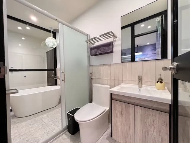 LONG STAY HERE-ダブルルーム バスタブ付-13