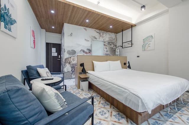 LONG STAY HERE-デラックス ダブルルーム バスタブ付-1