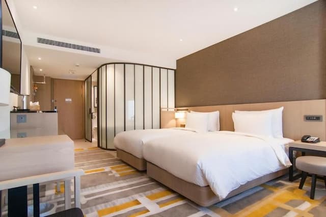 鹿港永樂酒店-豪華客房一大床/兩小床-3